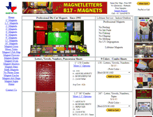 Tablet Screenshot of magnetletters.com